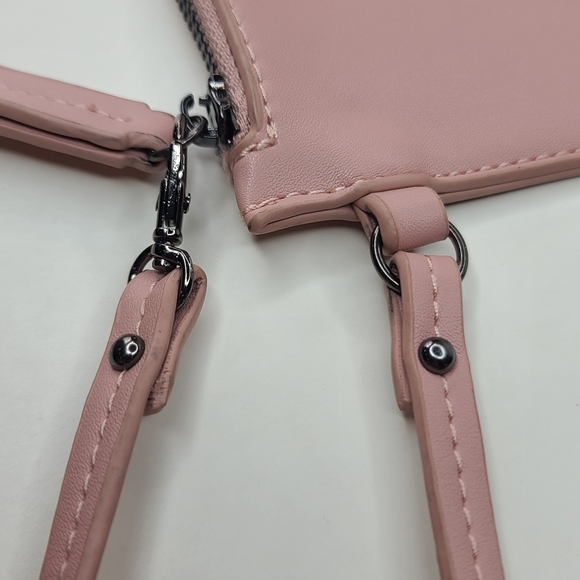 Blush Pink Clutch Bag Wristlet - Picture 7 of 11